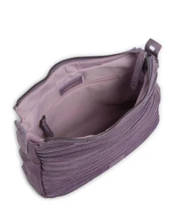 Bestseller Umhängetasche genarbtes Leder lavendel