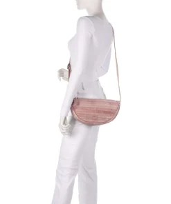 Bestseller Umhängetasche genarbtes Leder rosa