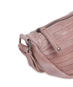 Bestseller Umhängetasche genarbtes Leder rosa