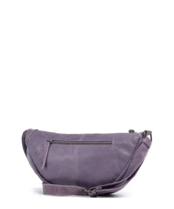 Bestseller Umhängetasche genarbtes Leder lavendel