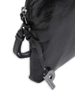 Better Me Umhängetasche genarbtes Rindsleder schwarz