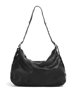 Beuteltasche fein genarbtes Rindsleder schwarz