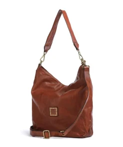 Beuteltasche fein genarbtes Rindsleder cognac