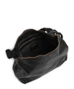 Beuteltasche fein genarbtes Rindsleder schwarz