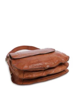 Beuteltasche fein genarbtes Rindsleder cognac