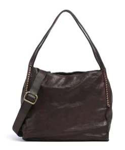 Beuteltasche fein genarbtes Rindsleder dunkelbraun