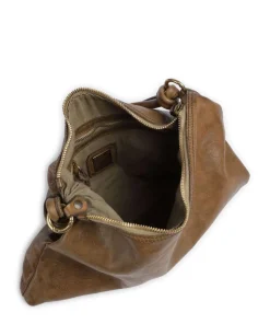 Beuteltasche fein genarbtes Rindsleder braun