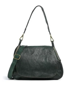 Beuteltasche fein genarbtes Rindsleder dunkelgrün