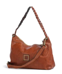 Beuteltasche fein genarbtes Rindsleder cognac