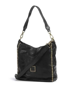 Beuteltasche fein genarbtes Rindsleder schwarz