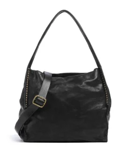 Beuteltasche fein genarbtes Rindsleder schwarz