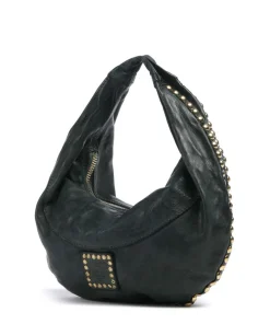 Beuteltasche fein genarbtes Rindsleder dunkelgrün