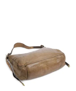 Beuteltasche genarbtes Rindsleder olivgrün