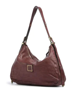 Beuteltasche genarbtes Rindsleder dunkelrot