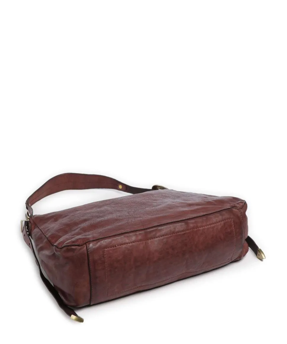 Beuteltasche genarbtes Rindsleder dunkelrot