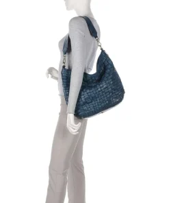 Beuteltasche Rindsleder petrol