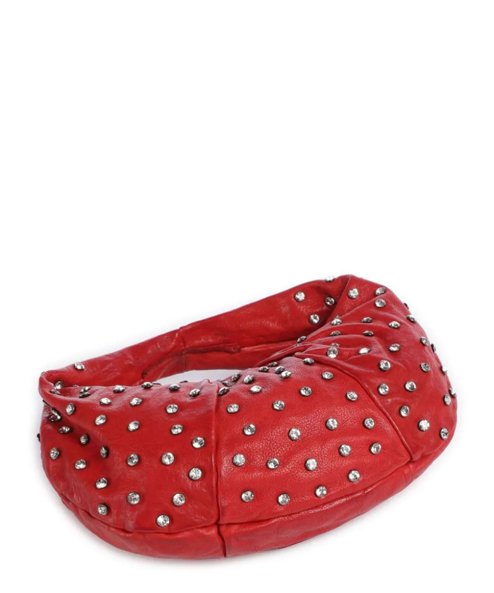 Beuteltasche Rindsleder rot