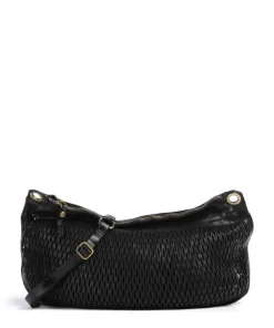 Beuteltasche Rindsleder schwarz