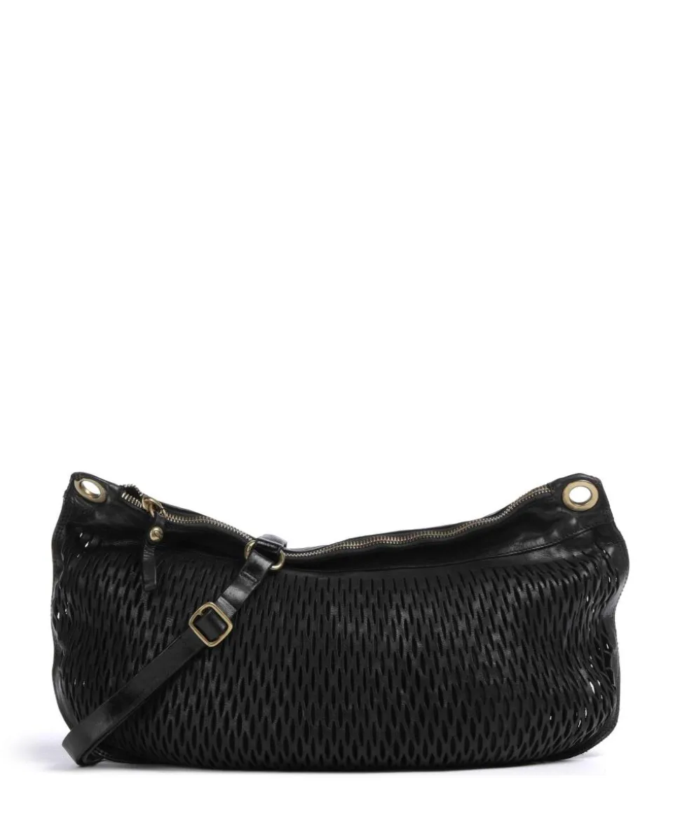 Beuteltasche Rindsleder schwarz