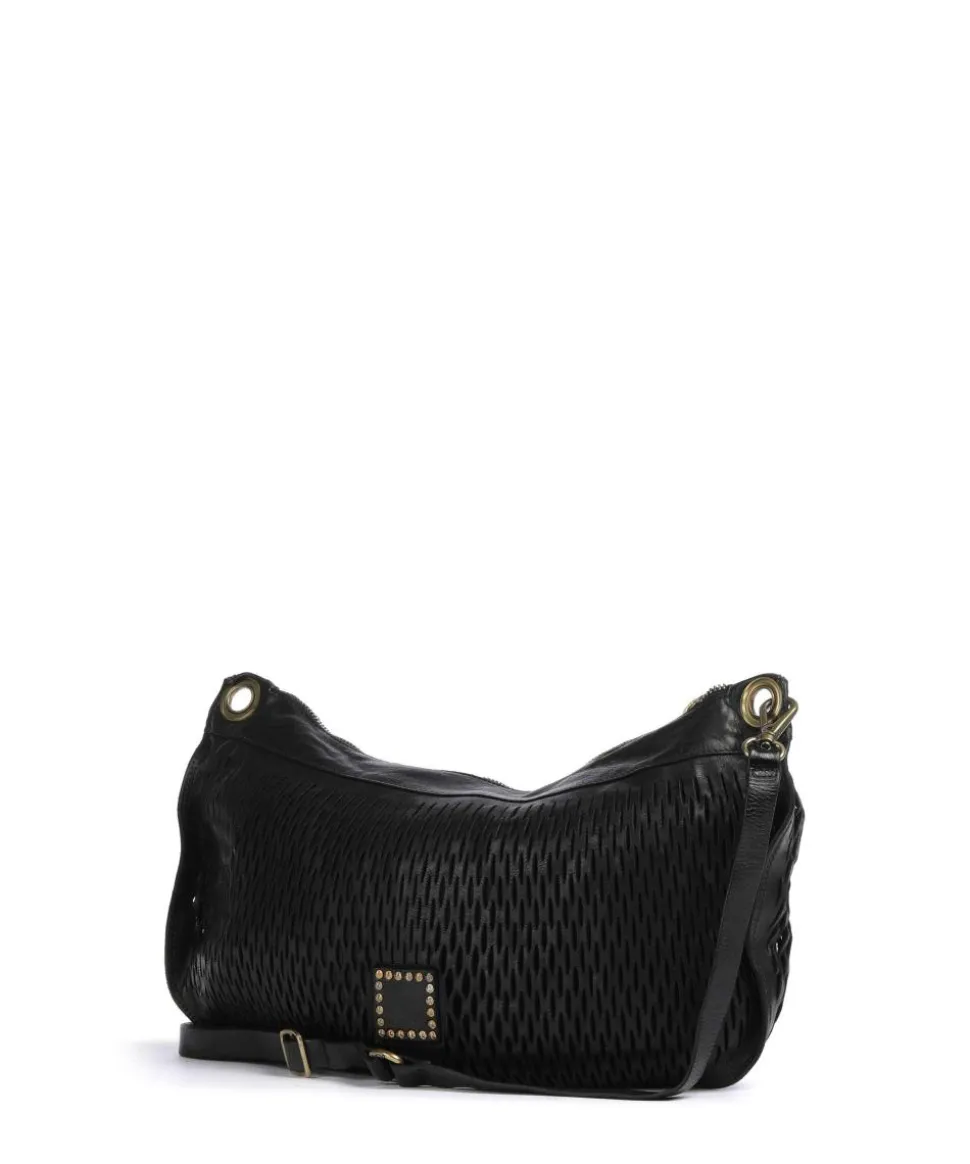 Beuteltasche Rindsleder schwarz