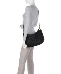 Beuteltasche Rindsleder schwarz