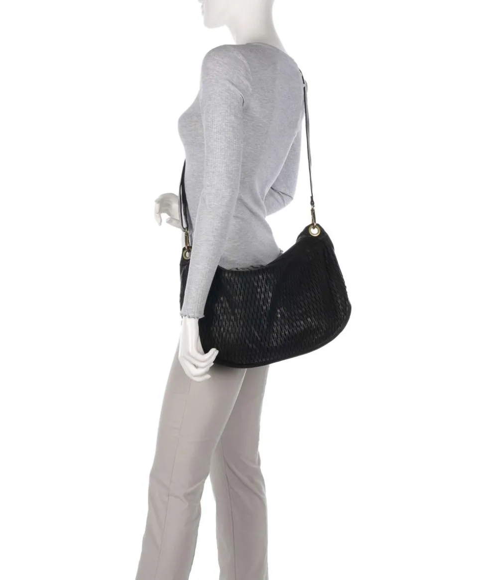 Beuteltasche Rindsleder schwarz