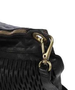 Beuteltasche Rindsleder schwarz