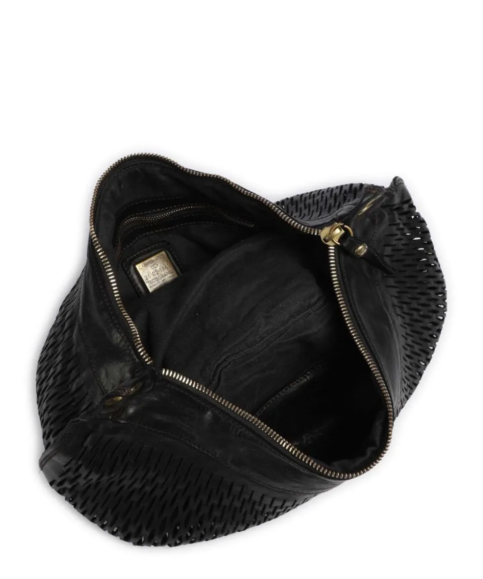 Beuteltasche Rindsleder schwarz