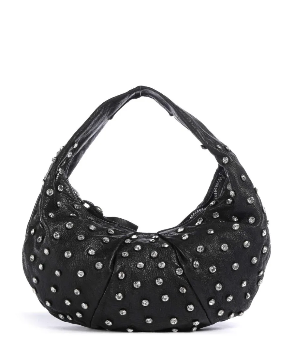 Beuteltasche Rindsleder schwarz