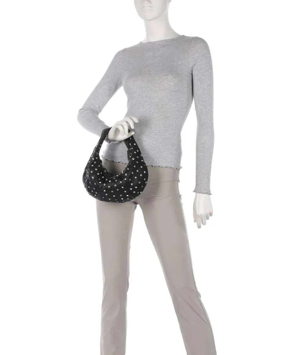 Beuteltasche Rindsleder schwarz