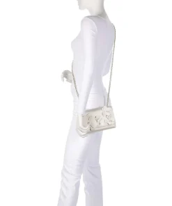 BFLORALS Schultertasche Polyurethane elfenbein