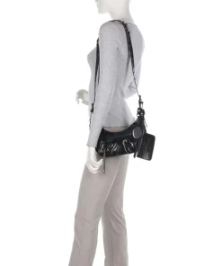 BGLOWING Umhängetasche Lederimitat schwarz