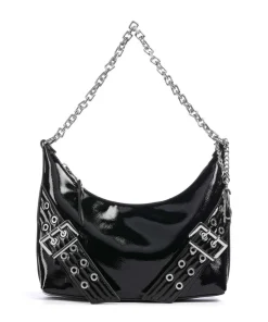 BGRAYA Schultertasche Lederimitat schwarz