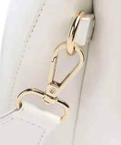 Bigs Umhängetasche Lederimitat weiß