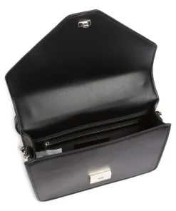 BINDIO-L Schultertasche Lederimitat schwarz