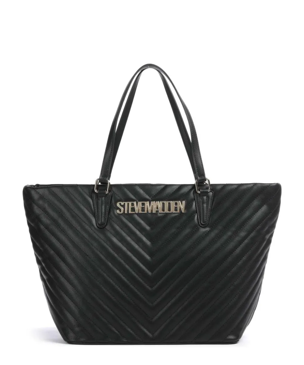 BJUDE Shopper Lederimitat schwarz