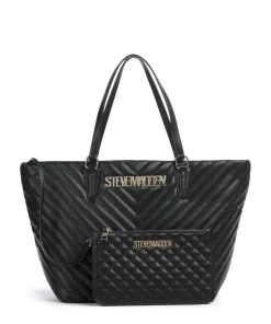 BJUDE Shopper Lederimitat schwarz