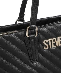 BJUDE Shopper Lederimitat schwarz