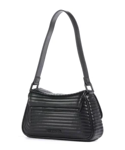 BKES Schultertasche Lederimitat schwarz