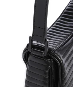 BKES Schultertasche Lederimitat schwarz