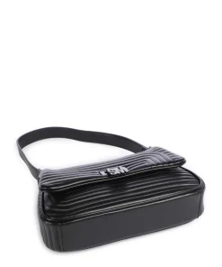 BKES Schultertasche Lederimitat schwarz