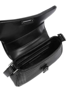 BKES Schultertasche Lederimitat schwarz