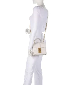 BKHY Umhängetasche Lederimitat creme