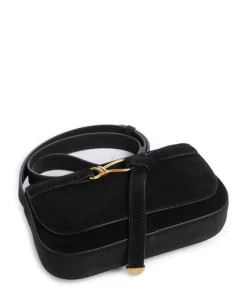 BKLARE Umhängetasche Wildleder schwarz