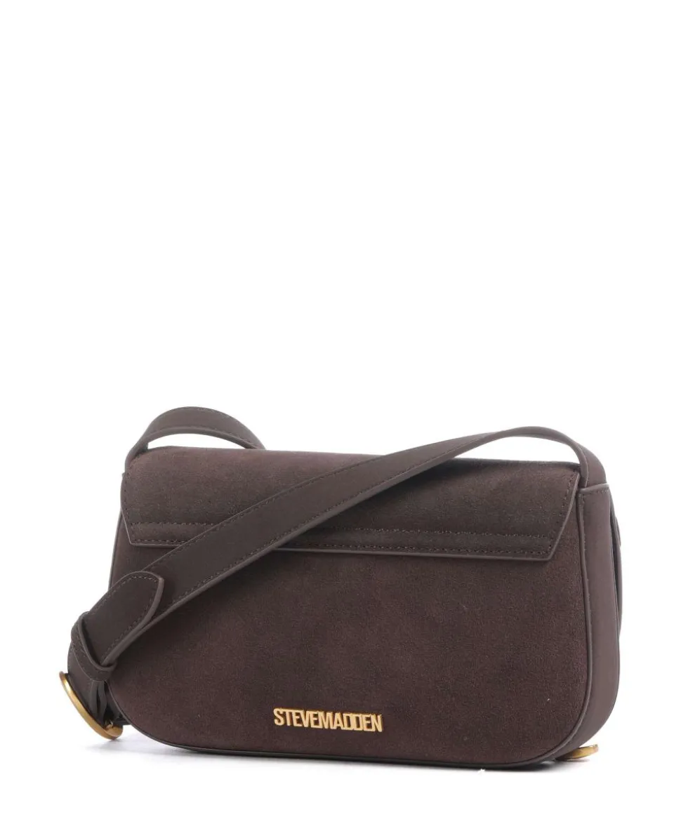 BKLARE Umhängetasche Wildleder dunkelbraun