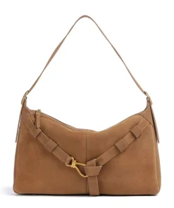 BKLARITY Beuteltasche Wildleder tan