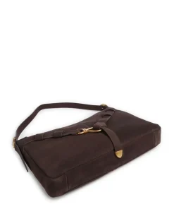 BKLARITY Beuteltasche Wildleder mud