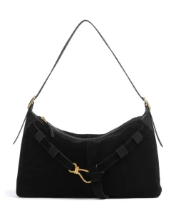 BKLARITY Beuteltasche Wildleder schwarz