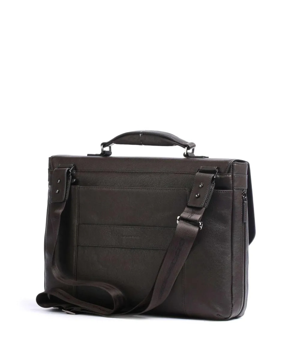 Black Square Aktentasche 15″ Leder dunkelbraun