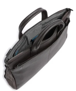 Black Square Aktentasche 15″ fein genarbtes Leder dunkelbraun